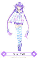 MainichiCH-Purple Heart Parka Dress