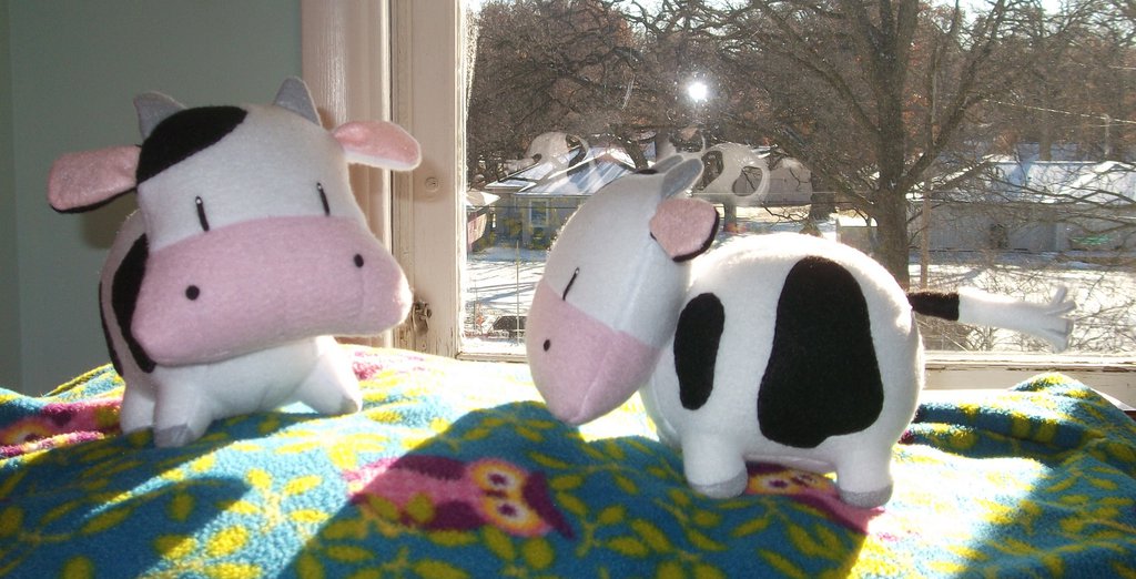 Cow stuffed animal pattern on sale