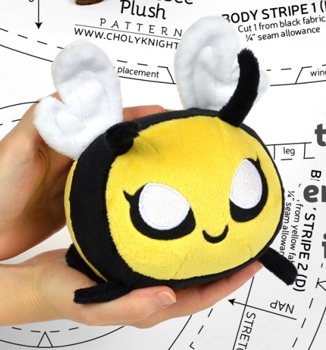 Bee store plush pattern