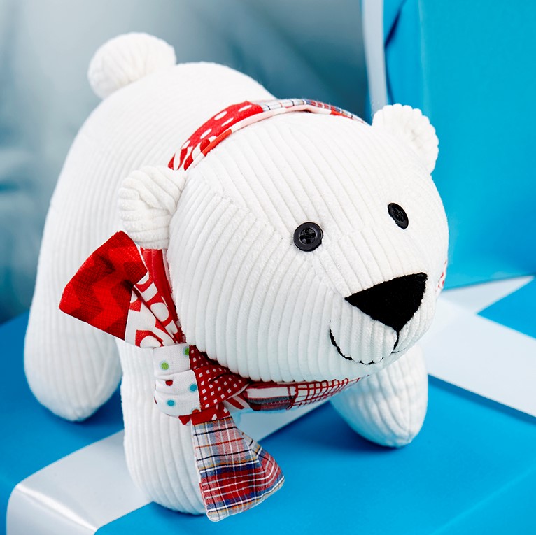 stuffed polar bear pattern