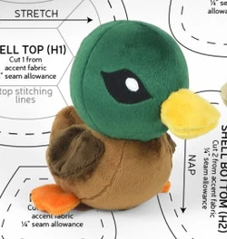 Duck and Turtle Duck Plushie Sewing 