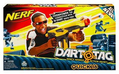 NERF - 1G Dart Tag - Quick 16 Blaster - YELLOW - Gun Great Working  Condition