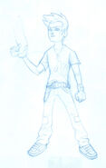 Concept art of Shane for Nerf N-Strike Elite by Brandon Dayton.