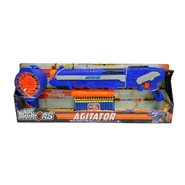 The packaging for the Agitator, with a thirty dart drum.