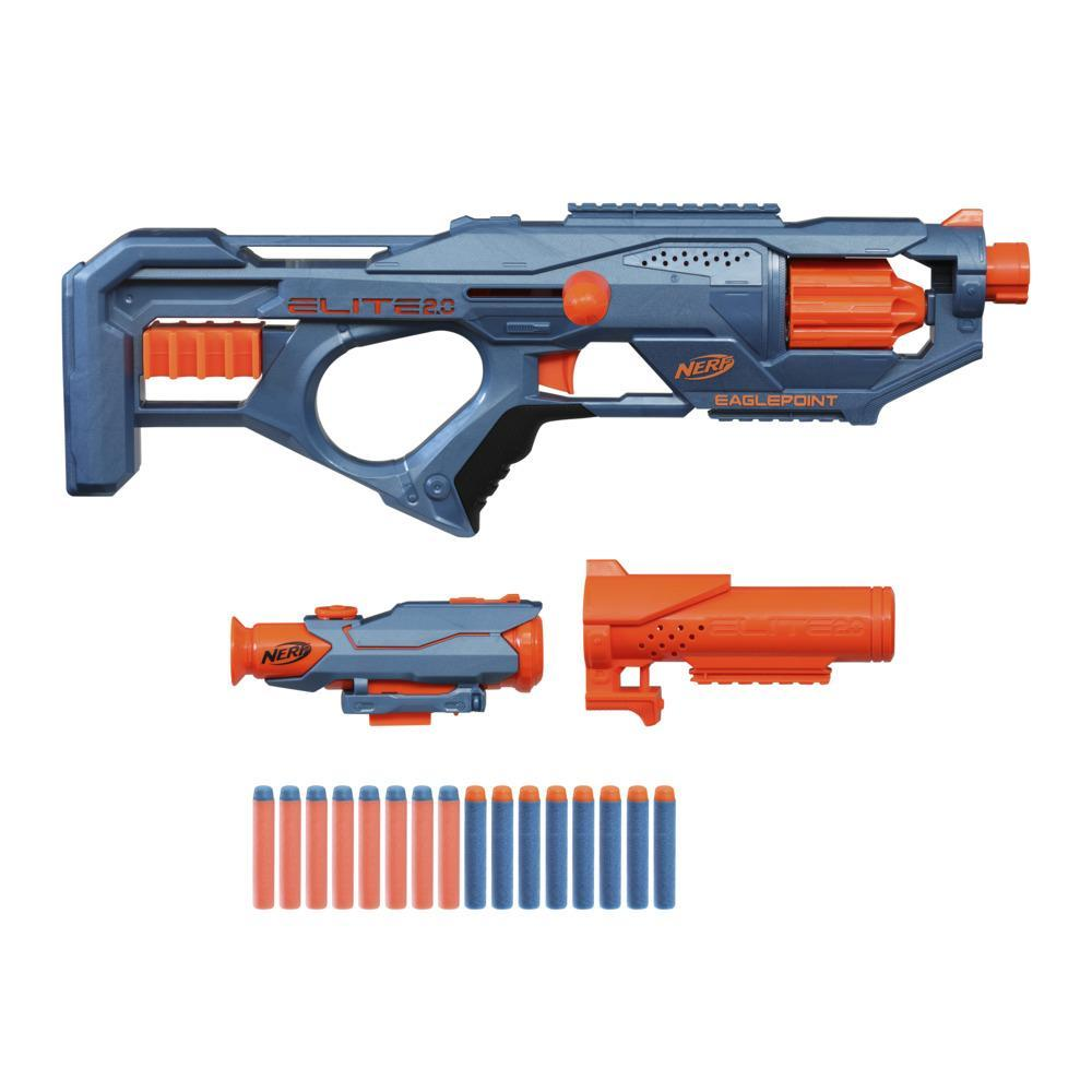 NERF GUN ELITE 2.0 COMMANDER PUMP SPRING ACTION SPONGE BULLET GUN