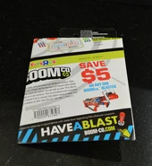 The back of the packaging for the Single Dart & Smart Stick Target.