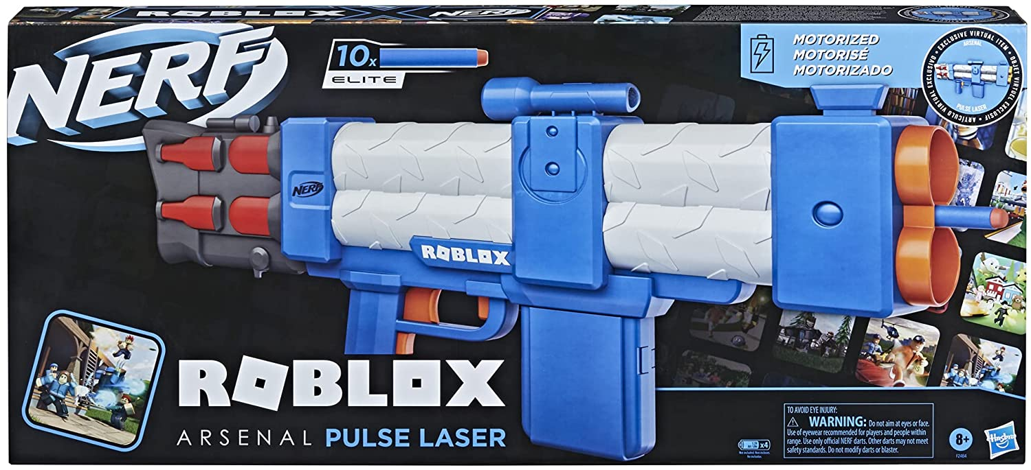 NERF ROBLOX GUNS! Arsenal Pulse Laser and more! 