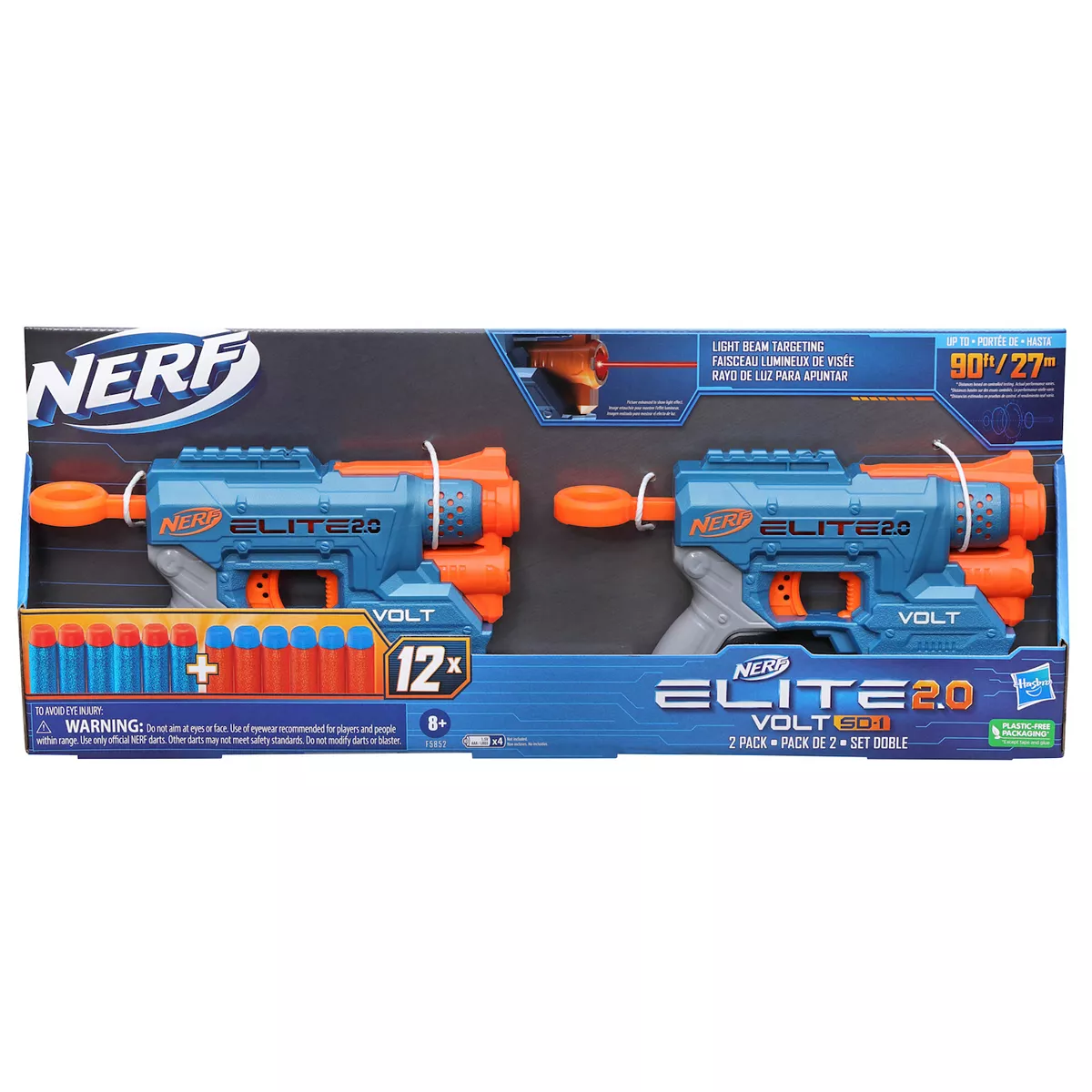 Nerf Elite 2.0 Ace SD-1 Blaster and 2 Official Nerf Elite Darts