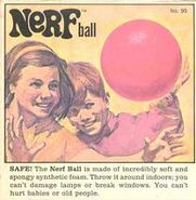 An ad from 1969 featuring the Nerf Ball.