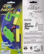 The packaging of the Dart Blaster Pen.