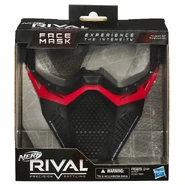 The packaging for the Team Red Face Mask.
