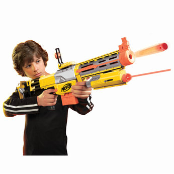 Nerf Blaster N-Force Longshot CS-6 Recon CS-6 Hasbro Yellow 18 Dart Clip 