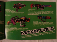 Listings for the Max Force series in the Kenner Action Toy Guide.