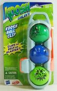 The packaging for the gray Koosh Ball Clip.