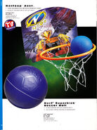 Listings for the Nerfoop and Superkick Soccer Ball in the Hasbro catalog.