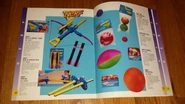 Listings for the Bow 'n' Arrow, Fencing, Nerf Ball, Super Nerf Ball, Football, and Soccer Ball from a 1992 catalog.