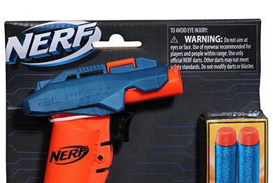 Nerf Elite 2.0, Double Punch Motorised Blaster, Fast Alternative Guns, 50  Nerf Elite Darts, 2 Chargers 10 Darts, From 8 Years