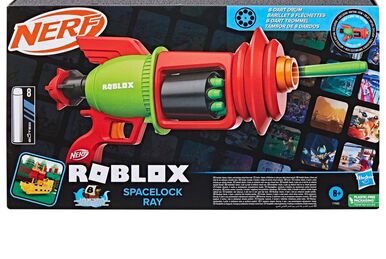 Nerf's blockiest Stryfe reskin yet? Roblox Arsenal Pulse Laser firing