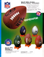 Listings for the Turbo Blast-Back Football and NFL Turbo Footballs in the Hasbro catalog.