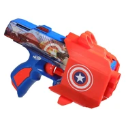 The Captain America Blaster sheathed in its included holster.