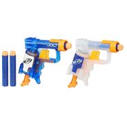 The clear blue and clear white Jolt from the Jolt 2-Pack.