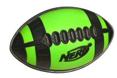  NERF Weather Blitz Foam Football for All-Weather Play - Easy-to-Hold  Grips – Great for Indoor and Outdoor Games - Green : Toys & Games