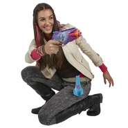 A Nerf model aiming the 4Victory.