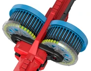 A view of the Colossal Blitz's drums.