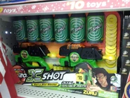 The updated packaging for the Dual Double Pack, which includes a target.