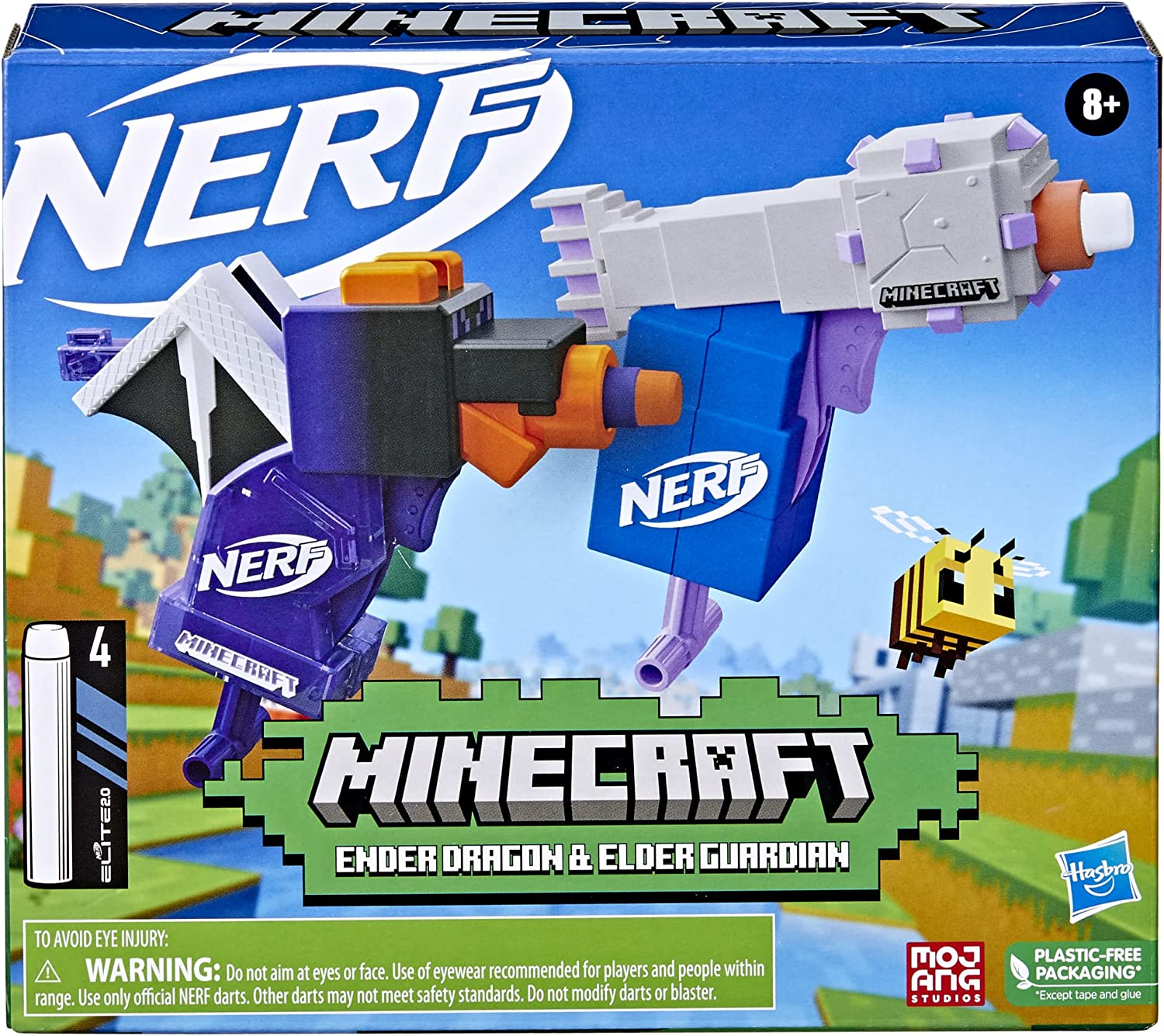 NERF MicroShots Minecraft Ender Dragon Blaster