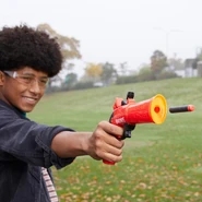 A model firing the Flint-Knock.