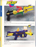 Listings for the Double Crossbow and the Sneak Shot from the Kenner catalog.