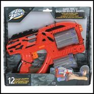 The packaging for the Quick Fire 12 Shooter Double Barrel.