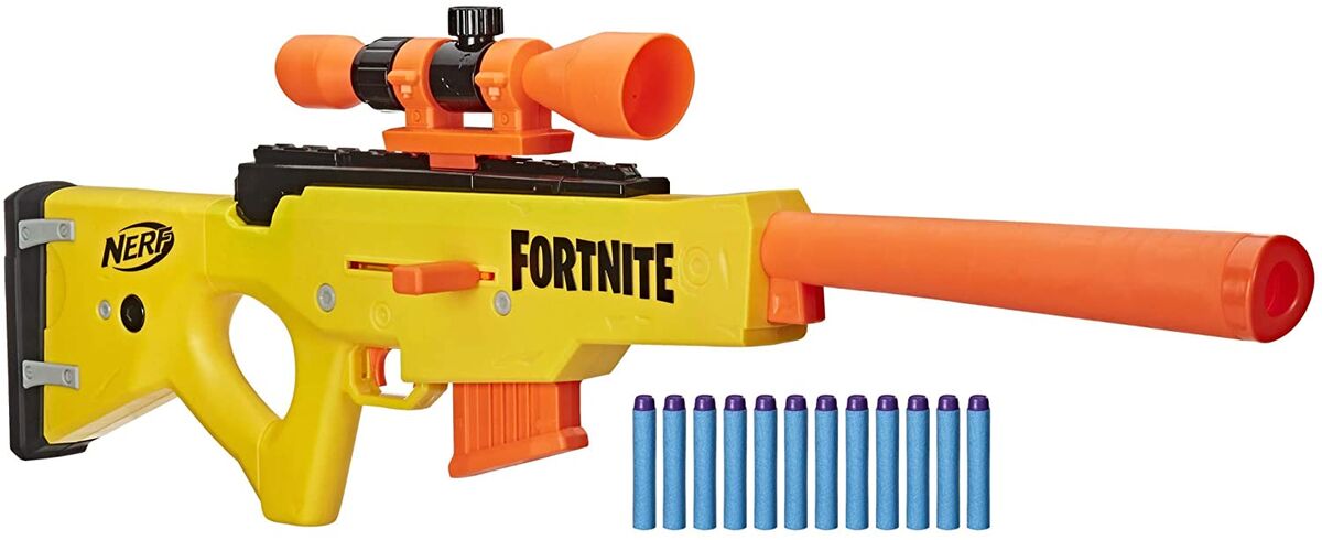  Nerf Fortnite Storm Scout Blaster, Nerf Scope, 6-Dart