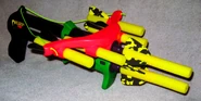 A Double Crossbow loaded with arrows.