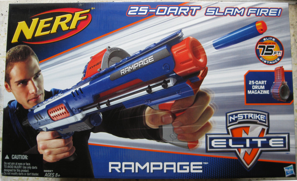 NERF N-strike Elite Hyperfire Blaster With 25 Dart Drum Fires up