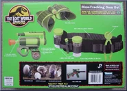 The back of the packaging for the Dino-Tracking Gear Set.