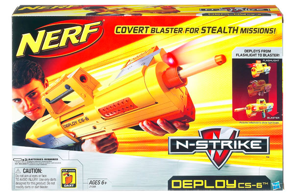 Nerf Blaster N-Force Longshot CS-6 Recon CS-6 Hasbro Yellow 18 Dart Clip 