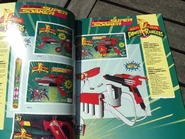 A Larami ad from 1995 featuring multiple Mighty Morphin' Power Rangers-branded Super Soakers.
