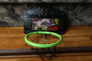 The Electronic Shot Clock Basketball backboard and rim.