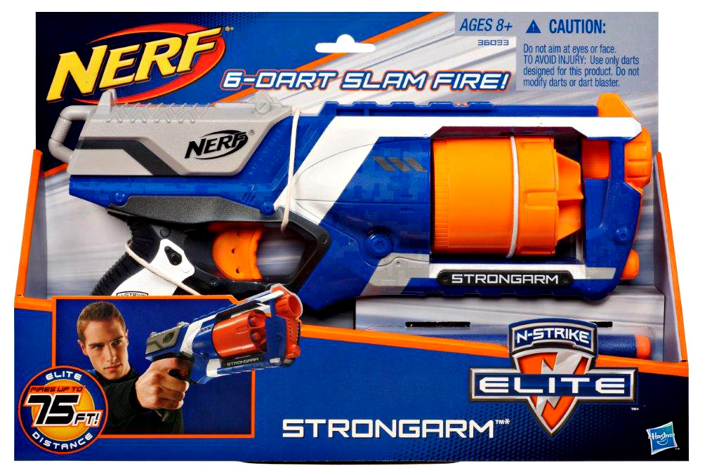 2012 Nerf RAPID STRIKE CS-18 Elite Soft 18 Dart Clip Automatic Battery Gun  Toy