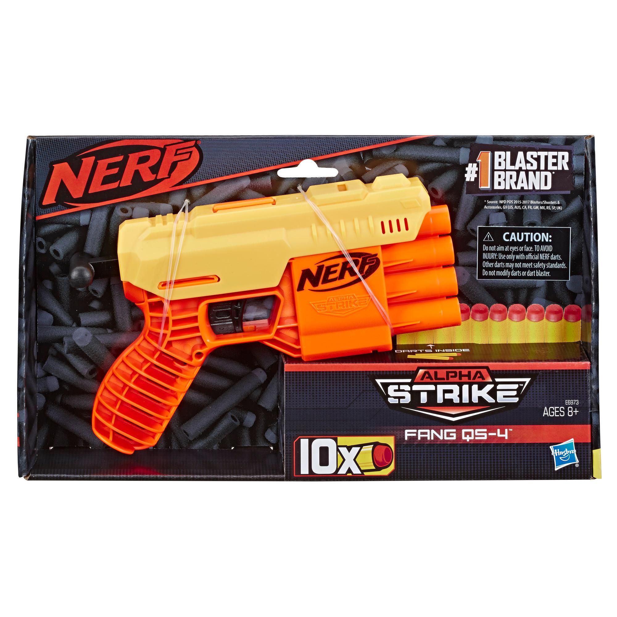 Nerf Alpha Strike Boa RC-6 Blaster with 6-Dart Rotating Drum -- Fire 6  Darts in a Row -- Includes 6 Nerf Elite Darts - Nerf