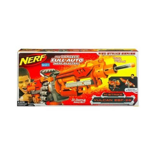 Nerf N-Strike Vulcan EBF-25 Blaster Gun with 2 Belts, 1 Tripod, SHOULDER  STRAP!!