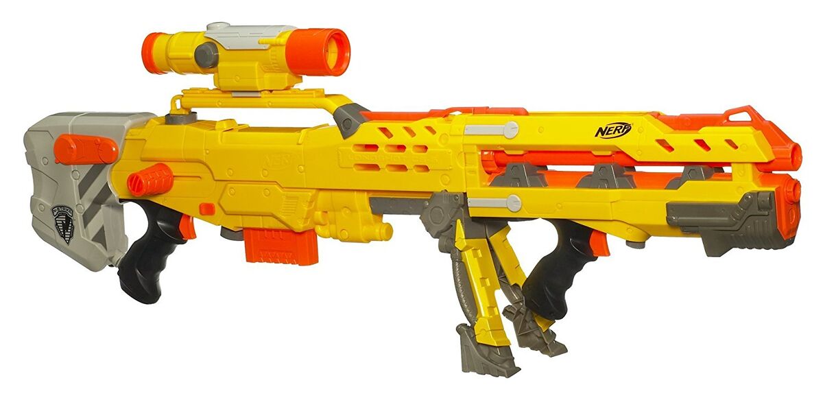 NERF N-STRIKE LONGSTRIKE ロングストライク　　CS-6 Amazon.com: NERF Longstrike Modulus Toy Blaster with Barrel
