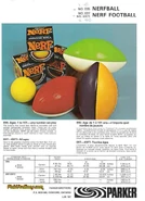 An ad from 1976 featuring the Nerf Ball and Football.