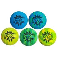 Blue and green Koosh Galaxy balls.