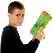 A model posing with the Sonic Maverick REV-6.