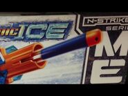 A blue Mega Dart on the packaging for the Sonic ICE Centurion.