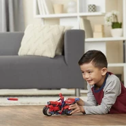 A model firing the Spider Cycle.