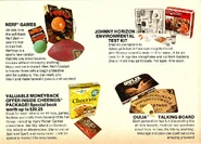 An ad from 1972 featuring the Nerf Ball, Football, and Nerfoop.